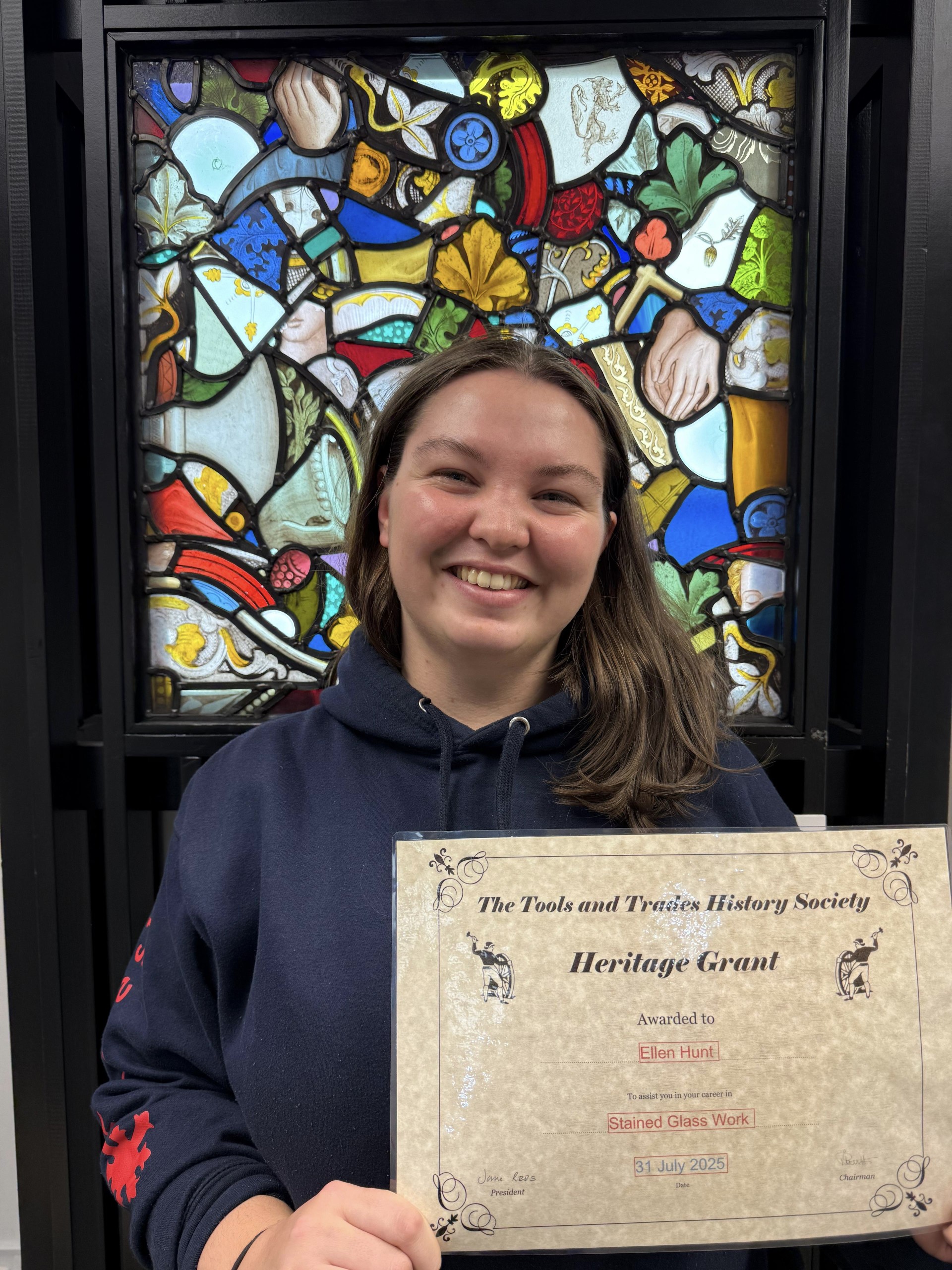 Ellen with Certtificate