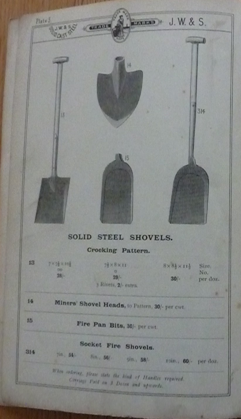 Firepan shovels Wooldridge1905
